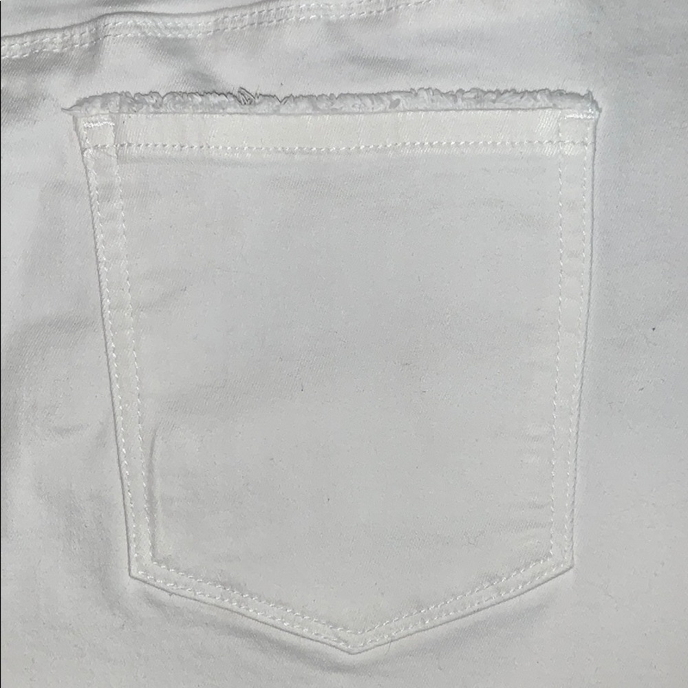White House Black Market Distressed Denim Skirt - Picture 11 of 12